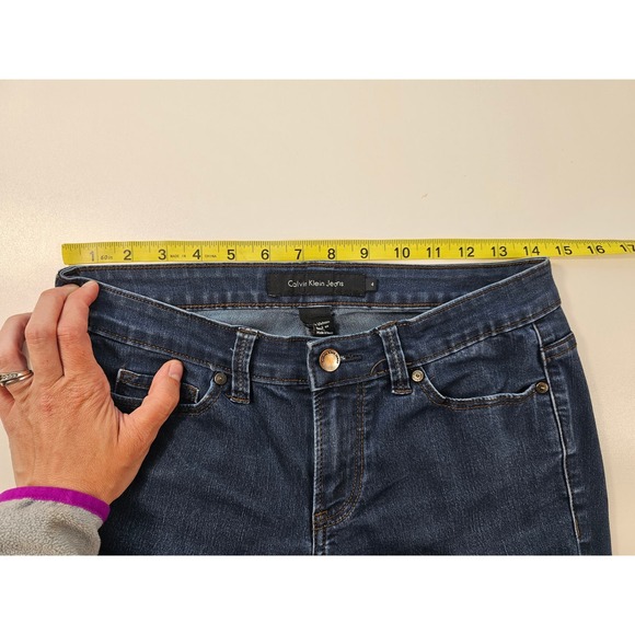 Calvin klein size 4x30 stretch polyester career casual jeans * - Picture 8 of 8